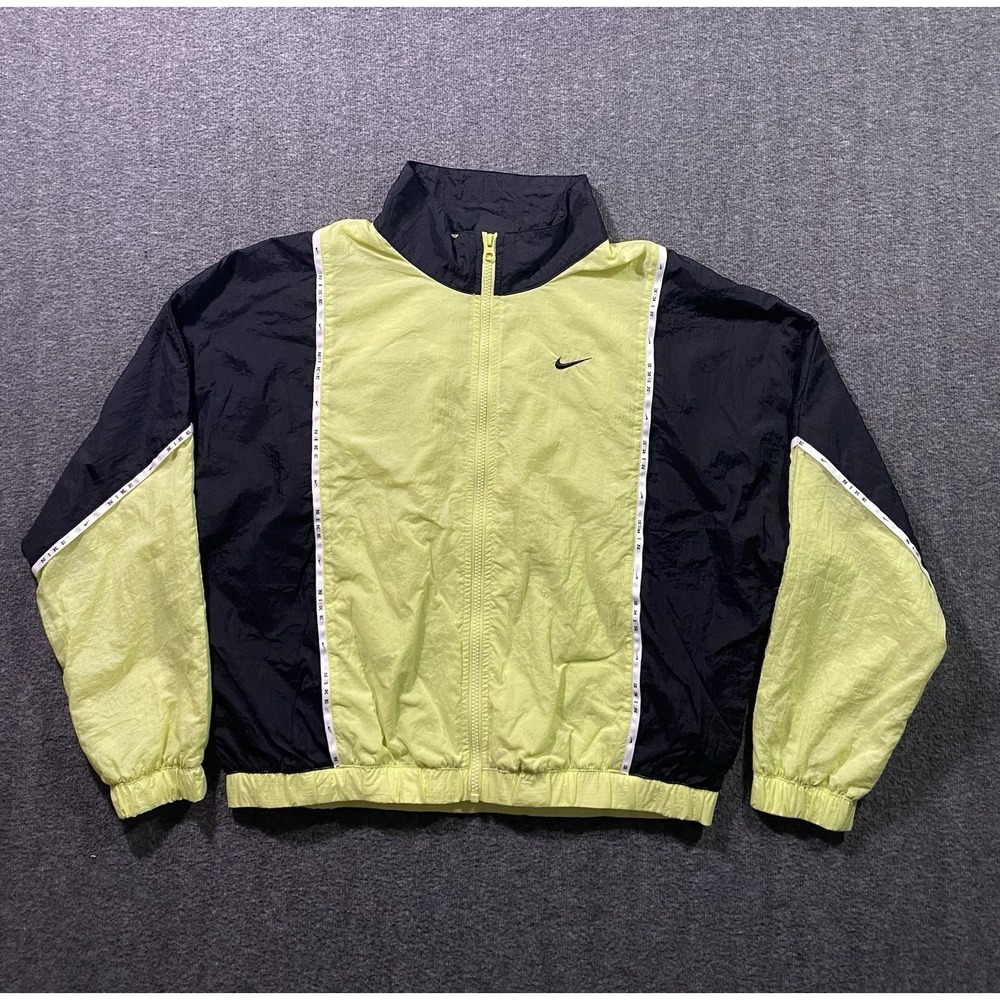 Nike Vintage Windbreaker Jacket Womens Full Zip BIG back Logo Size S